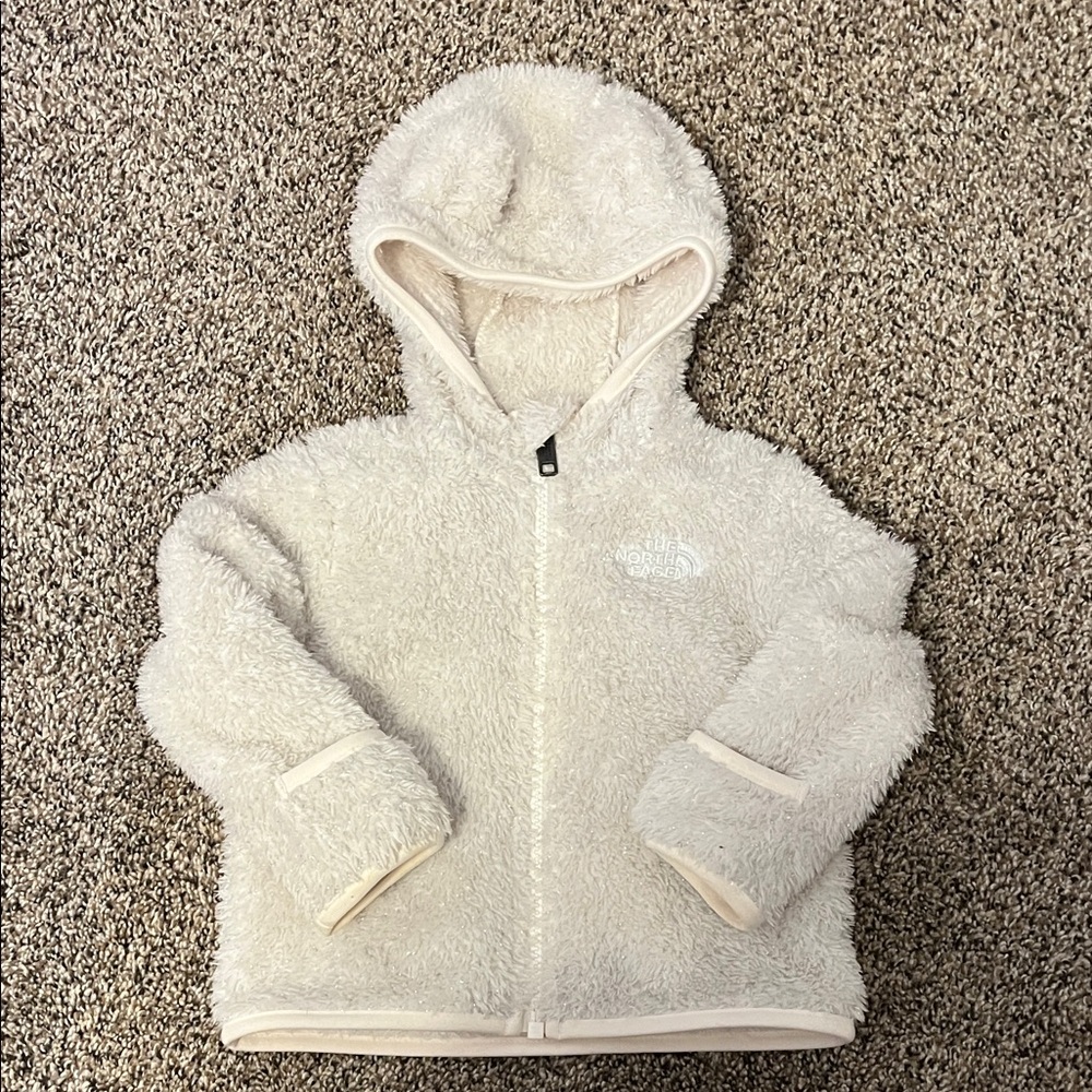 The North Face Cream Sparkle Jacket sz 6-12 months